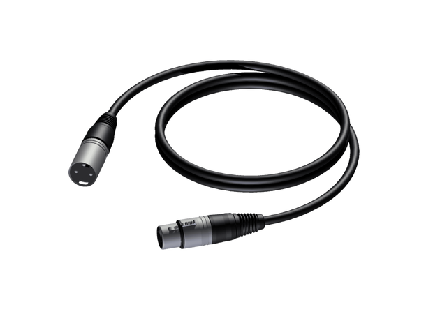 Procab Mikrofonkabel CAB901/05 Sort XLR Han-XLR Hun - 0.5m