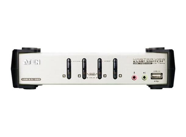 Aten KVM 4-PC 1-Bruker CS1734B VGA | USB | Lyd | OSD | ink. kabler
