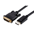 LinkIT DisplayPort til DVI-D  3 m svart DVI Single link, 20-pin - 24-pin han-han