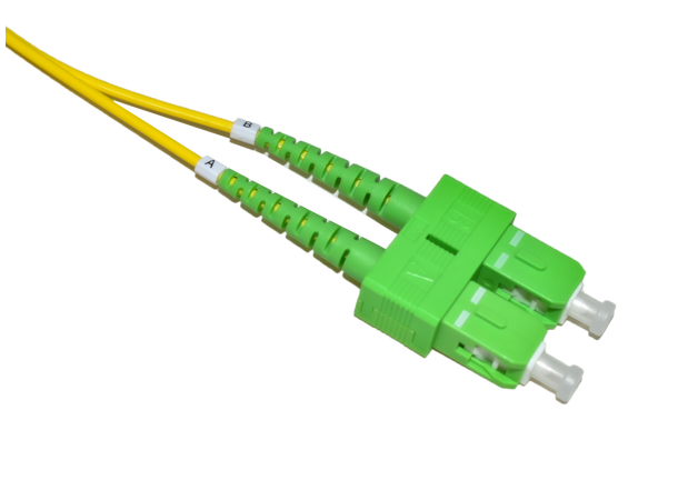 LinkIT fibersnor OS2 SC-APC/SC-UPC 3m Duplex | SM | LSZH | Yellow