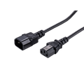 LinkIT strømkabel C13/C14 svart 2m PVC | 3 x 1,00 mm²
