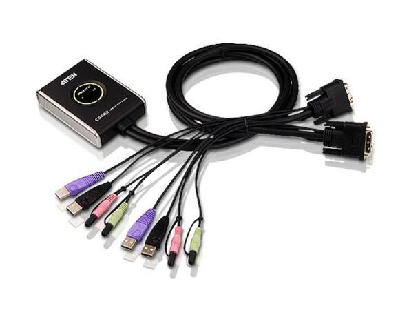 Aten KVM  2-PC 1-User CS682 Cable 1,2 m | DVI-D | USB | HDCP