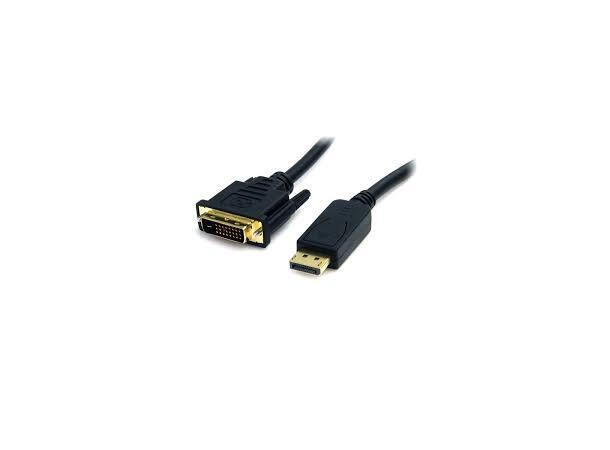 LinkIT DisplayPort til DVI-D 0,5m, svart DVI Single link, 20-pin - 24-pin han-han