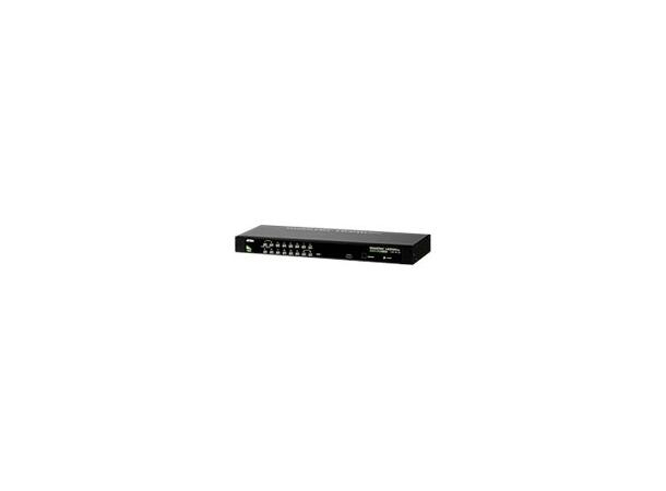 Aten KVM 16-PC 1-Bruker Rack CS1316 Switch Box, VGA, USB, PS/2
