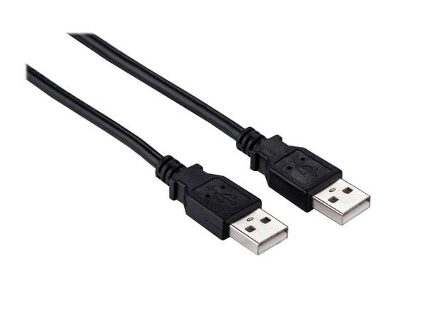 Elivi USB 2.0 A til A kabel 0,5 meter M/M, 2.0, Svart