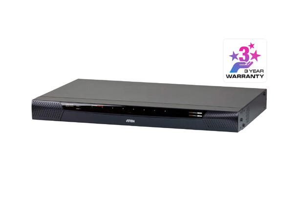 Aten KVM IP  8-PC 2-Bruker KN1108VA Virtual Media | 1 remote/1 local user