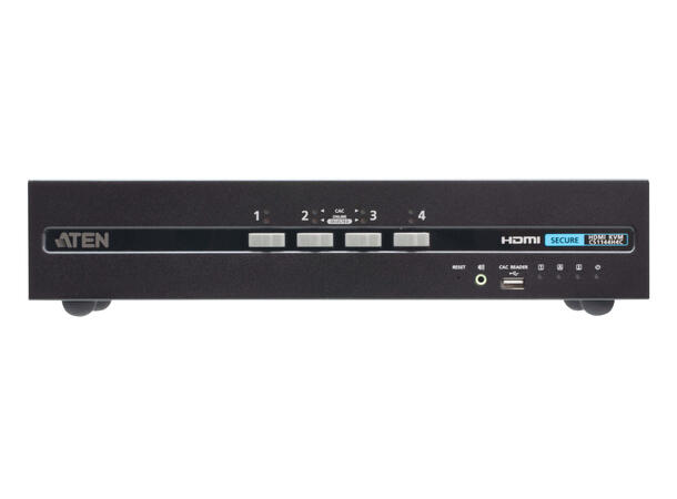 Aten Secure KVM 4-Port USB HDMI 4K | PSD PP V4.0 | Card Reader