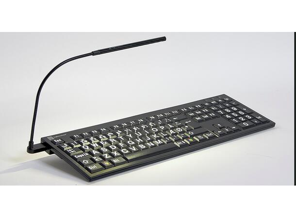 Logickeyboard XLPrint NERO PC Y/B NO PC NERO + Lamp