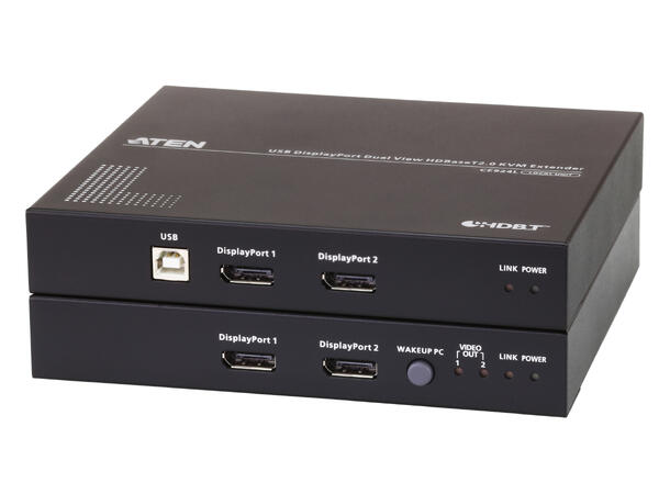 Aten KVM Extender USB CE924-AT-G Dual Displayport HDBaseT 2.0