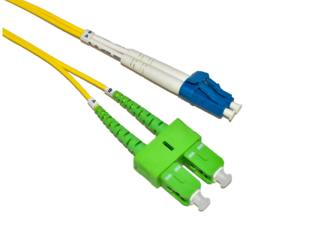 LinkIT fibersnor OS2 LC-UPC/SC-APC 0.5m Duplex | SM | LSZH