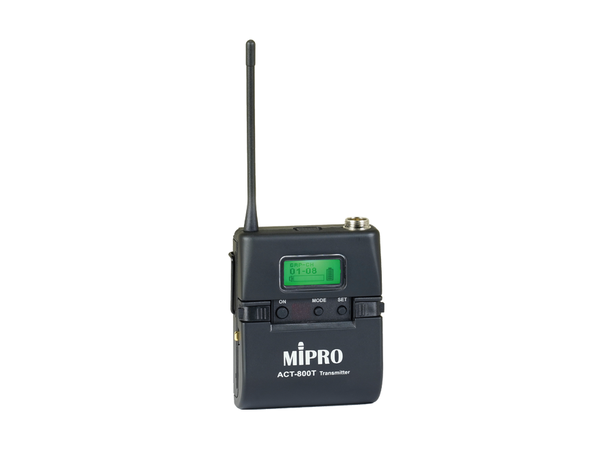 Mipro Trådløs lommesender ACT-800T Lommesender 554-626MHz Digital Kryptert