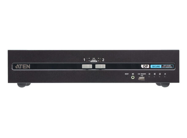 Aten Secure KVM 2-Port USB DP Dual 4K | PSD PP V4.0 | Card Reader