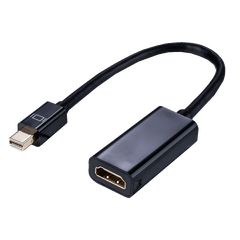 LinkIT Mini Displayport - HDMI, svart DP 1.1a, 1080P@24/30Hz 0,1m. kab, PC/MAC