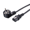 LinkIT strømkabel CEE 7/7 - C13 svart 2m Vinklet Schuko - C13 | PVC | 3x0,75mm²
