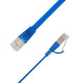 LinkIT Flat U/FTP Cat6a bl&#229; 0.5m AWG 32/7 | PVC | 1,85x6mm