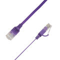 LinkIT U/UTP Cat.6A Flat Purple 1.5m Patch | PVC | 1x4mm | 34 AWG
