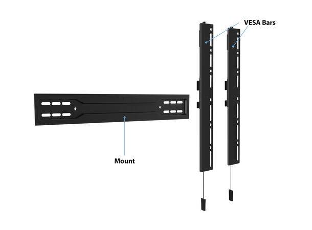 Multibrackets VESA Wallmount Super Slim Fixed 600 MAX 