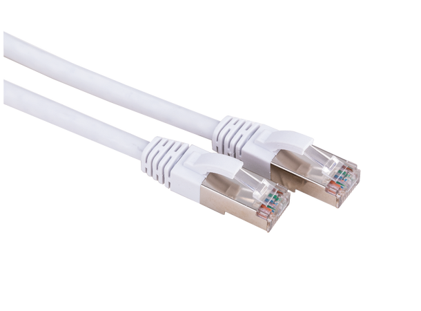 LinkIT S/FTP Patch Cat6a white 15m AWG 26/7 | LSZH | Snagless 