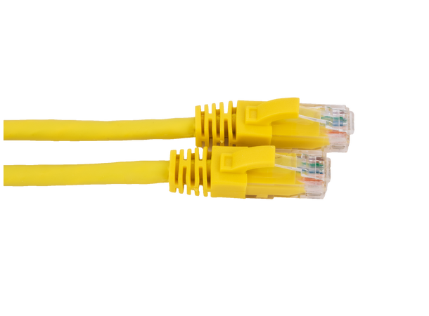 LinkIT U/UTP Patch Cat6 yellow 1m AWG 24 | LSZH | Snagless 
