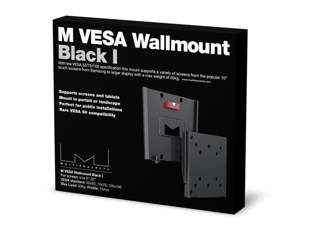 M VESA Wallmount I Black 50x50 75x75 100 