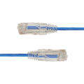 LinkIT U/UTP SlimPatch Cat6a blue 2m AWG28/7 | LSZH |Snagless | OD 3.6mm