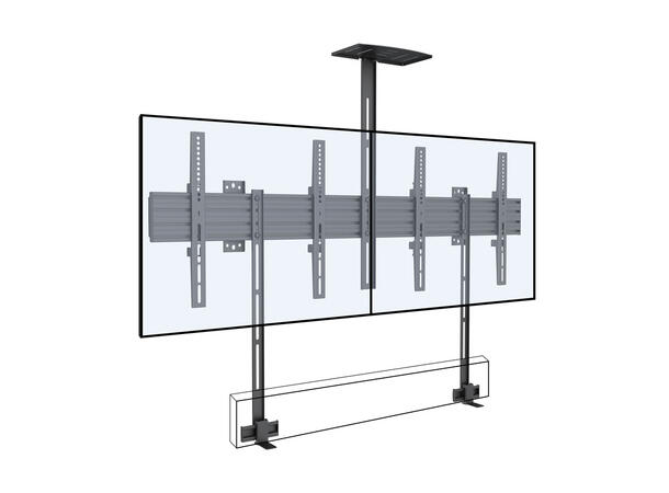 M Pro Series - Side by Side with bracket with brackets 65" 