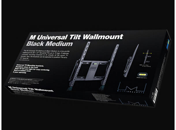 Multibrackets Universal Tilt Wallmount L arge Black 