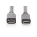 DCI USB C - USB C forlengelse kabel M/F, 2.0m, 3A, 480MB, Version 2.0, bl