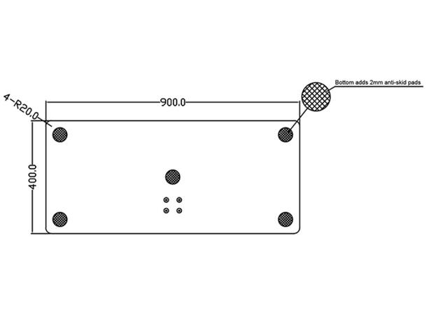 Multibrackets Display Stand 180 Single B lack w. Floorbase 