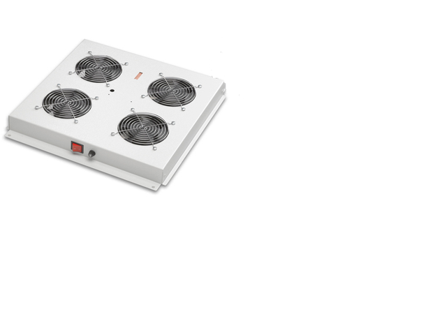 Lande Fan kit for floor cabinets | Grey 4 fans | w/adjustable thermostat 