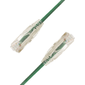 LinkIT U/UTP SlimPatch Cat6a green 1m AWG28/7 | LSZH |Snagless | OD 3.6mm