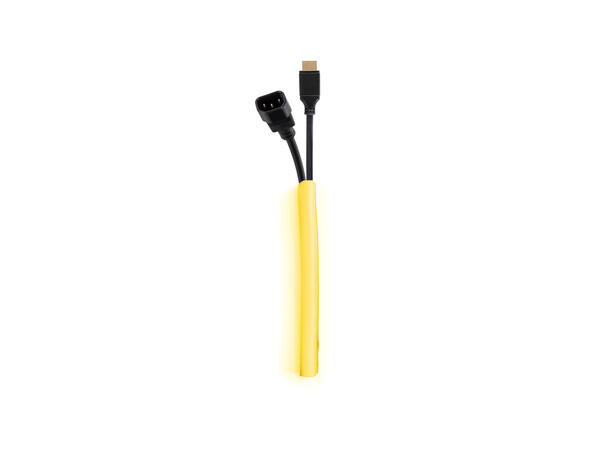 M  Universal Cable Sock Self Wrapping 10mm Yellow 25m 