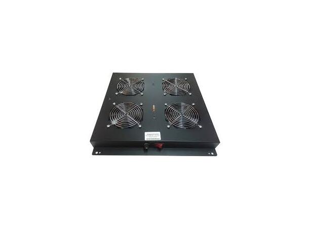 Lande Fan kit for floor cabinets | Black 4 fans | w/adjustable thermostat 