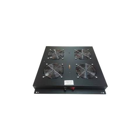 Lande Fan kit for floor cabinets | Black 4 fans | w/adjustable thermostat