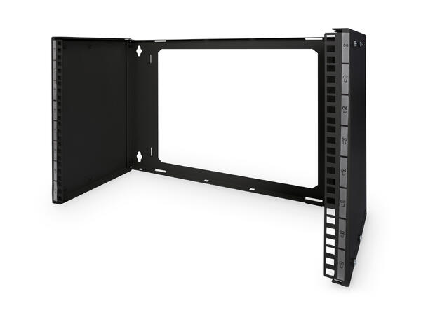 Lande Wall rack Black  8U D250-430 Set&Stack 19"|Adjust. D250-430|H372|Fp 