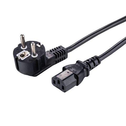 LinkIT Power Cable CEE7/7-C13 black 10m Angled Schuko - C13| PVC | 3x1.00mm&#178;