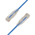 LinkIT U/UTP SlimPatch Cat6a blue 0.2m AWG28/7 | LSZH |Snagless | OD 3.6mm