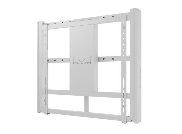 Multibrackets Veggfeste motorisert 80Kg 50 cm høydejustering, 42-110", hvit 