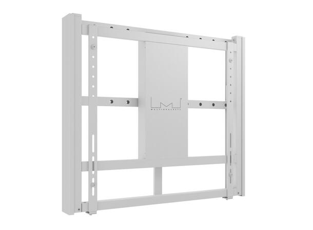 Multibrackets Veggfeste motorisert 80Kg 50 cm høydejustering, 42-110", hvit 