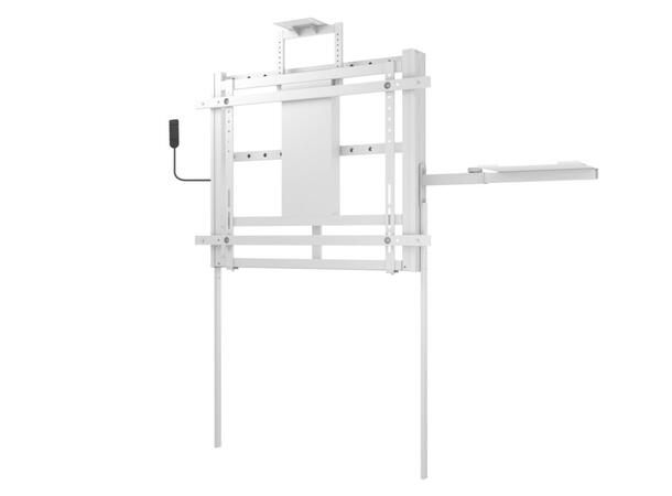 Multibrackets Veggfeste motorisert 80Kg 50 cm høydejustering, 42-110", hvit 