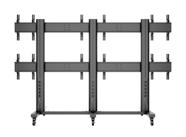 Multibrackets Gulvstativ 6 skjermer 40-55", 800x400, maks 240kg, 