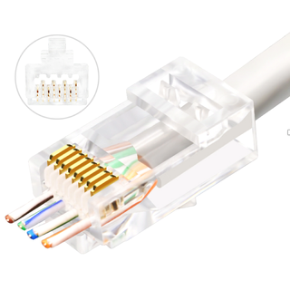 LinkIT Easy RJ45 UTP plug 50&#181; gold-plated | AWG23-24 | 100 pcs