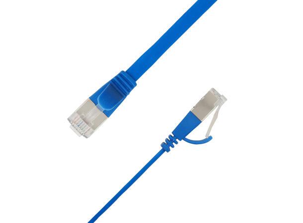 LinkIT U/FTP Cat.6A Flat Blue 0.2m Patch | PVC | 1|85x6mm | 32AWG 