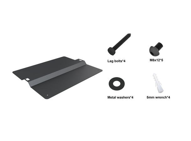 Multibrackets Gulvbase OM55N-D Svart, 60 Kg, for Samsung OM55N-D 