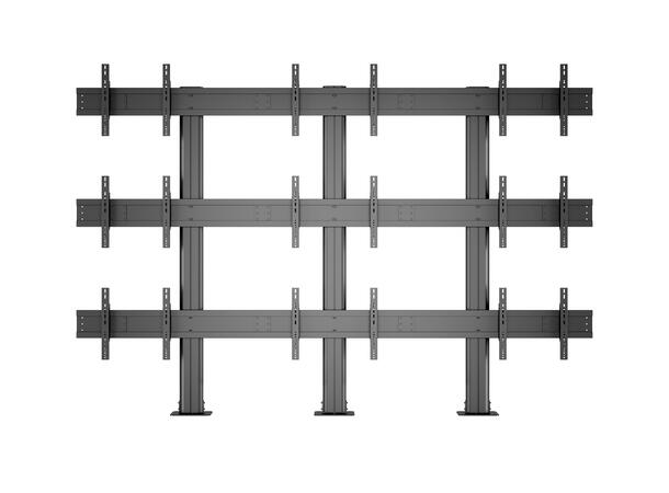 Multibrackets Gulvstativ 9 skjermer 40-55", 800x400, max 360kg, 