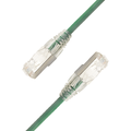 LinkIT F/UTP SlimPatch Cat6a green 3m AWG 28 | LSZH | Snagless | OD 4.7mm