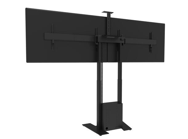 M Motorized Floorbase Dual Screen incl cabinet & cam-shelf 120kg 