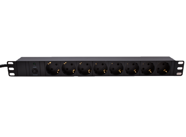 LinkIT 19" PDU 8xCEE 7/4 2m CEE 7/7 | 16A overload protection 