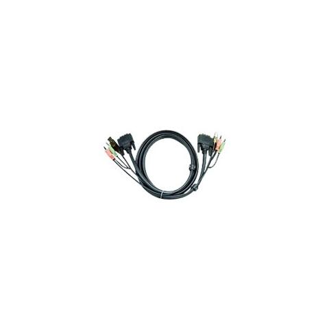 Aten KVM Cable DVI-D (DL) + USB, 1,8 m USB | DVI | Minijack