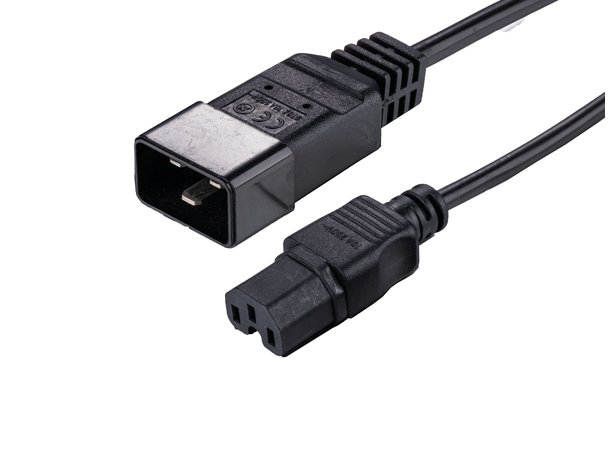 LinkIT Power Cable C15(C13)/C20 black 1m LSZH | 3 x 1.50mm² 